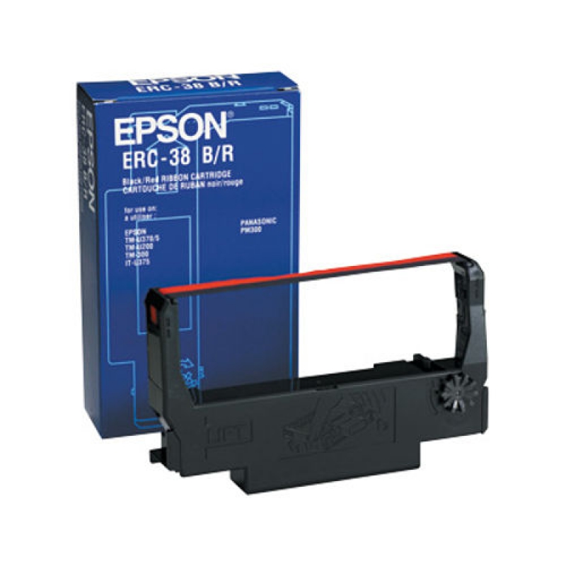 Epson ERC-38BR (Ruban noir/rouge) Original  EPSON TM-300