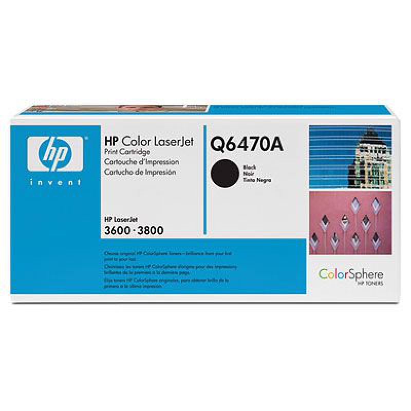 HP Q6470A (Noir) No.501A Originale HP COLOR LASERJET 3600