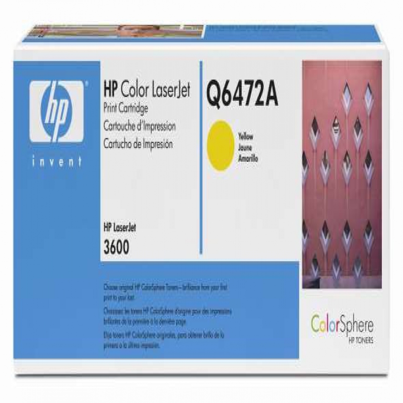 HP Q6472A (Jaune) No.502A Originale HP COLOR LASERJET 3600