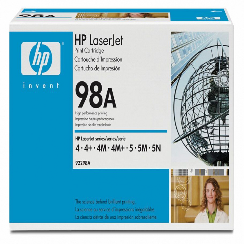 HP 92298A (Noir) No.98A Originale HP LASERJET 4