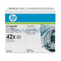 HP Q5942XD (Noir) No.42X Originale (2/Boite) HP LASERJET 4350