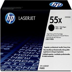 HP CE255X (Noir) No.55X Originale HP LASERJET P3010