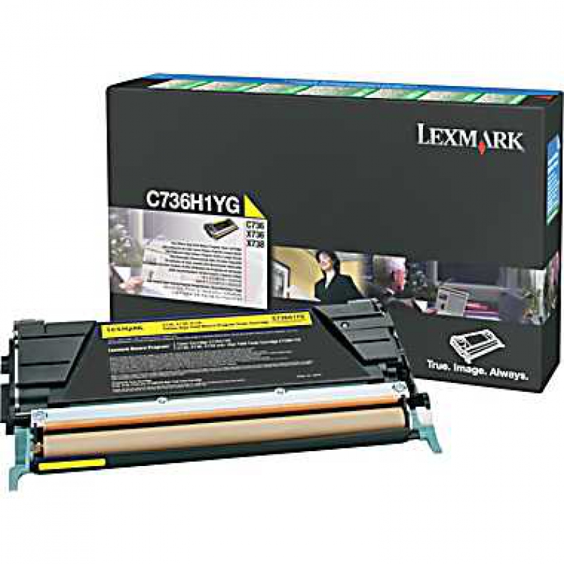 Lexmark C736H1YG (Jaune) Originale  LEXMARK C736DN