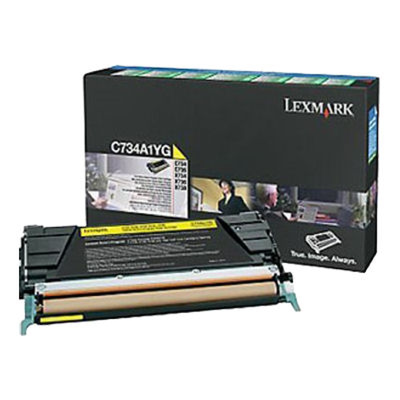 Lexmark C734A1YG (Jaune) Originale  LEXMARK C736DN