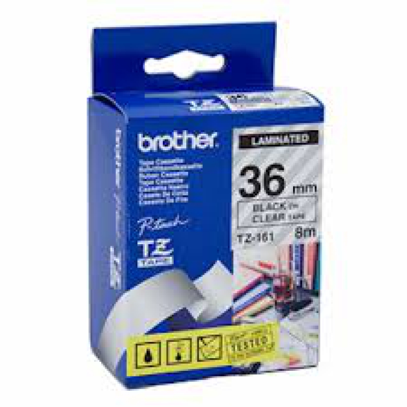 Brother TZE-161 (noir sur clair) Original 36MM BROTHER PT-9800PCN