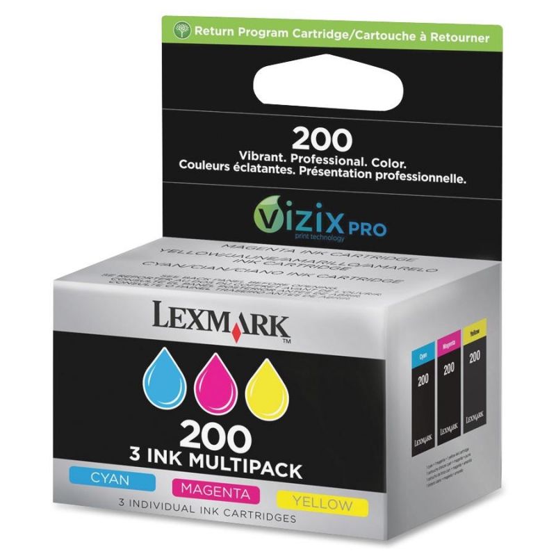 Lexmark 14L0268 (Cyan/Magenta/Jaune) No.200 Originale  LEXMARK OFFICE EDGE PRO 4000