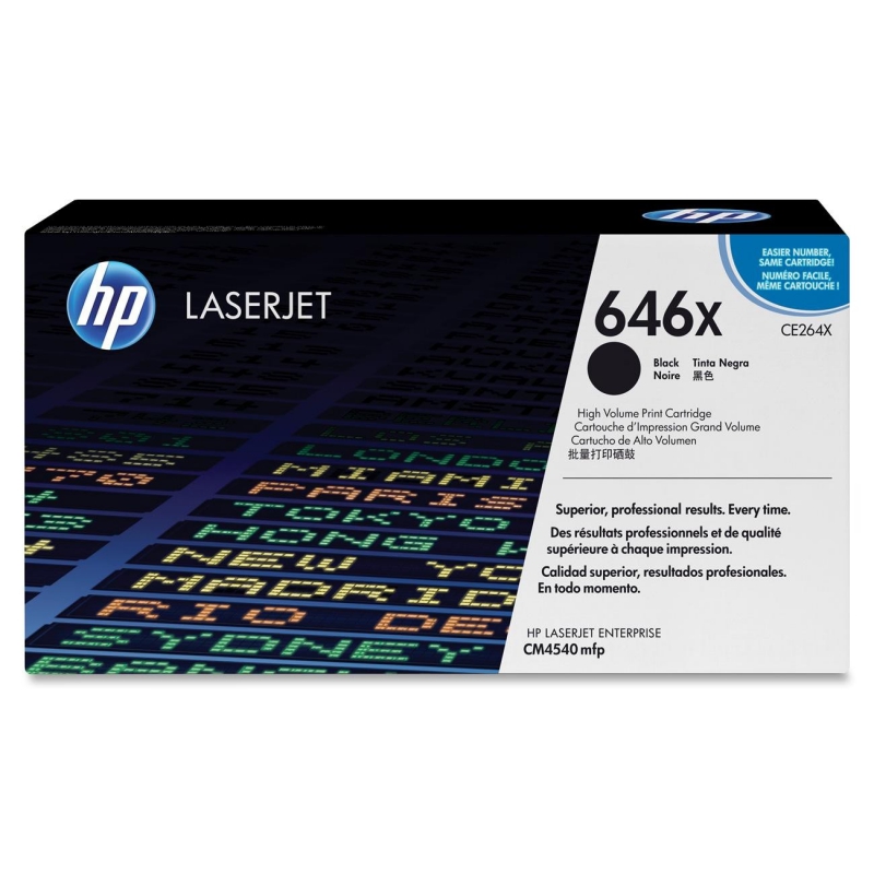 HP CE264X (Noir) No.646X Originale HP COLOR LASERJET ENTERPRISE MFP CM4540