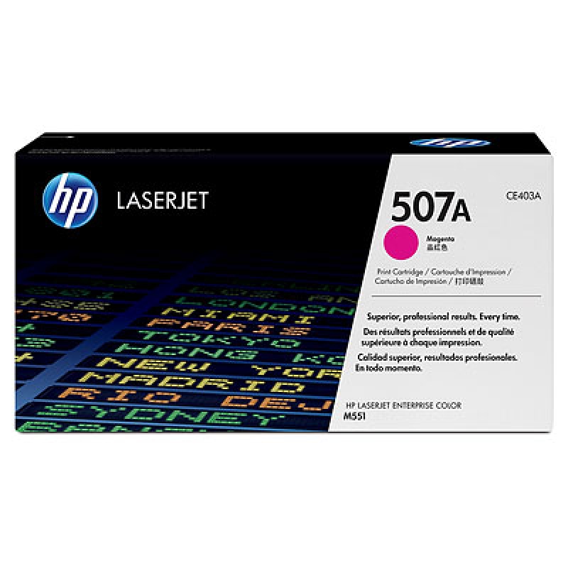 HP CE403A (Magenta) No.507A Originale HP LASERJET ENTREPRISE 500 COLOR M551DN