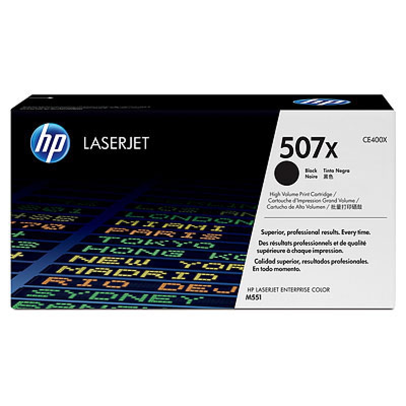 HP CE400X (Noir) No.507X Originale HP LASERJET ENTREPRISE 500 COLOR M551DN