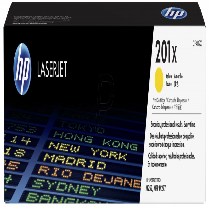 HP CF402X (Jaune) No.201X Originale HP COLOR LASERJET PRO M252DW