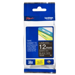 Brother TZE-335 (blanc sur noir) Original 12MM BROTHER PT-1750