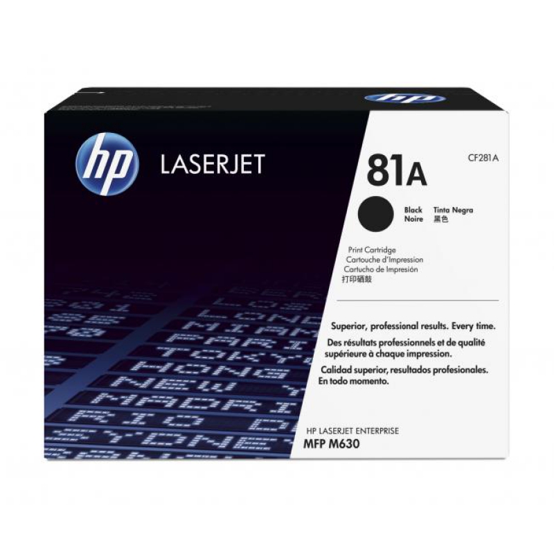 HP CF281A (Noir) No.81A Originale HP LASERJET ENTERPRISE FLOW MFP M630Z