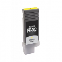 Canon PFI-102Y (Jaune) 0898B001A Recyclée 130ml  IMAGEPROGRAF IPF605