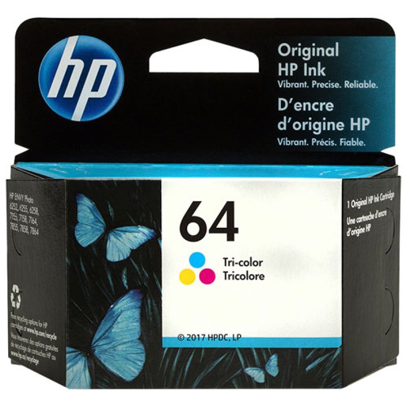 HP N9J89AN (Couleur) No.64 Originale  ENVY PHOTO 6255