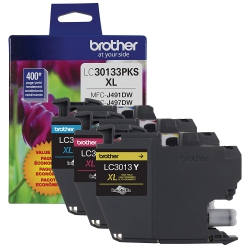 Brother LC30133PKS XL (Cyan/Magenta/Jaune) Originale  MFC-J491DW