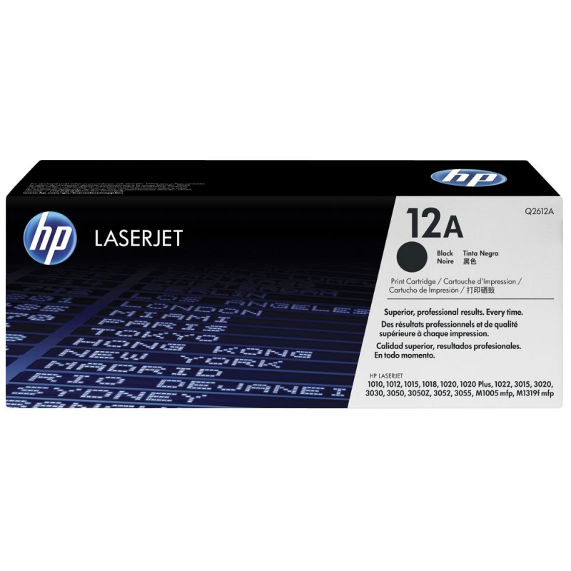 HP Q2612D (Noir) No.12A 2/boite Originale  HP LASERJET 1010